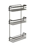 Metaltex Black Origin 3 Tier Rectangular Shelf, imported from the UK