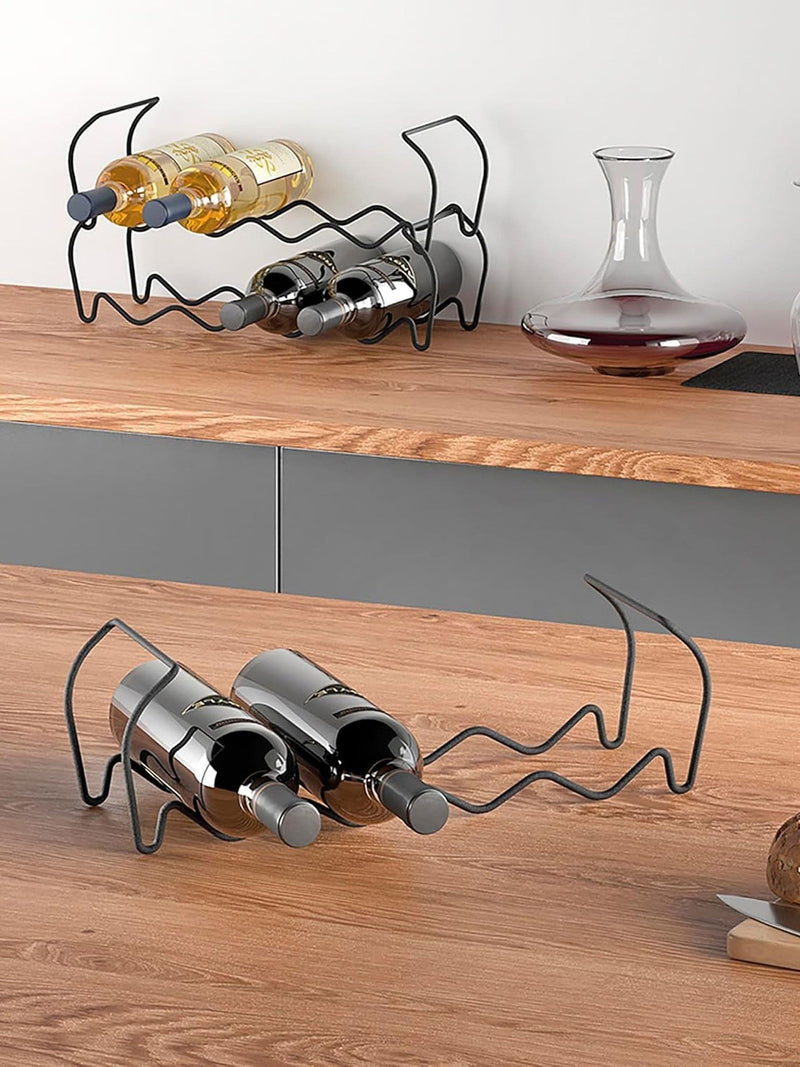 Metaltex black wine bar 12 bottle holder - British product