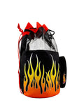 Hot Wheels children's swim bag black with flames, UK version