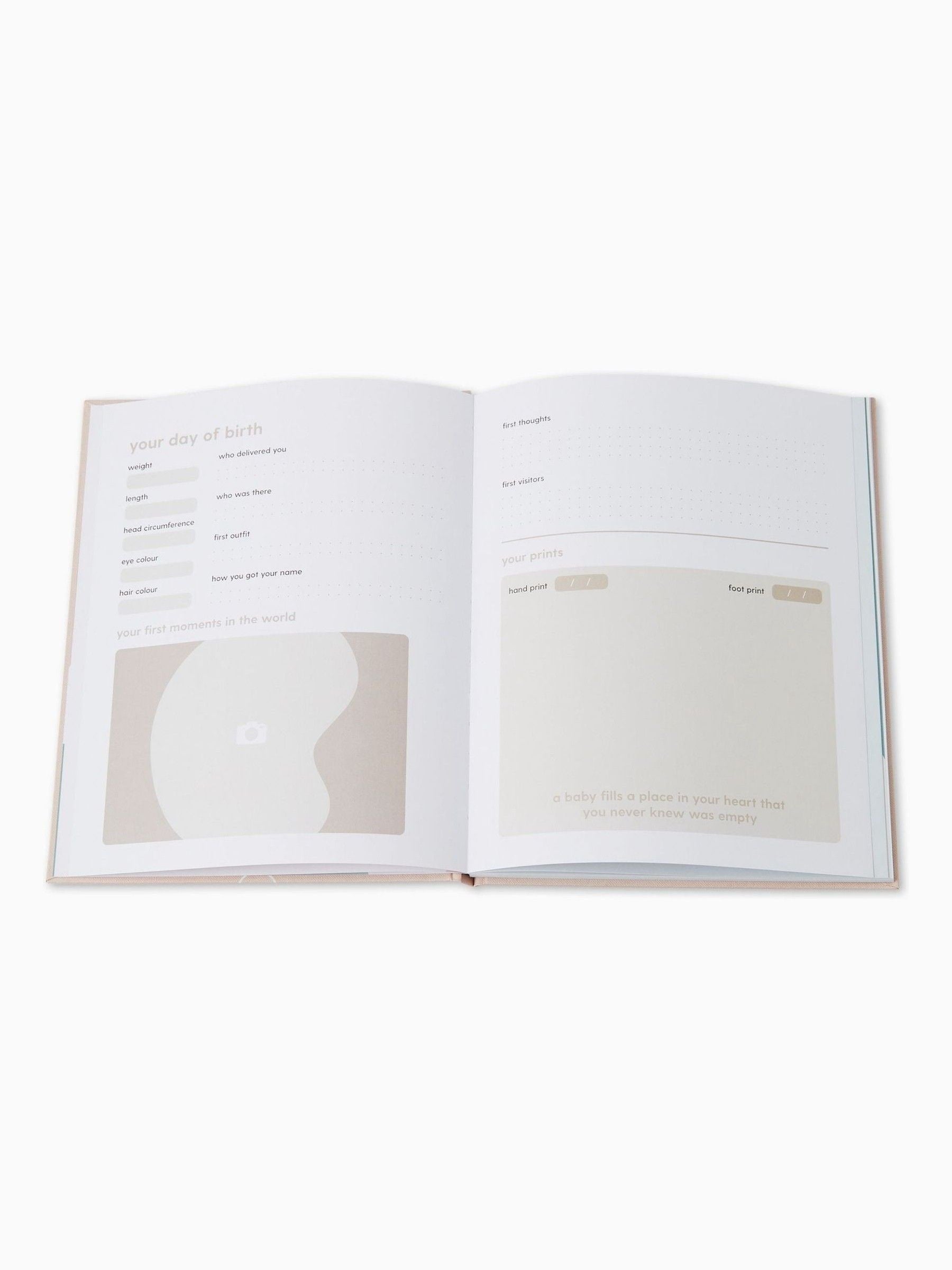 MORI baby memory book 1st year (British brand)