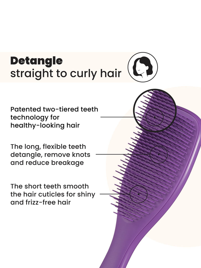 Tangle Teezer Purple detangling hairbrush (British brand)