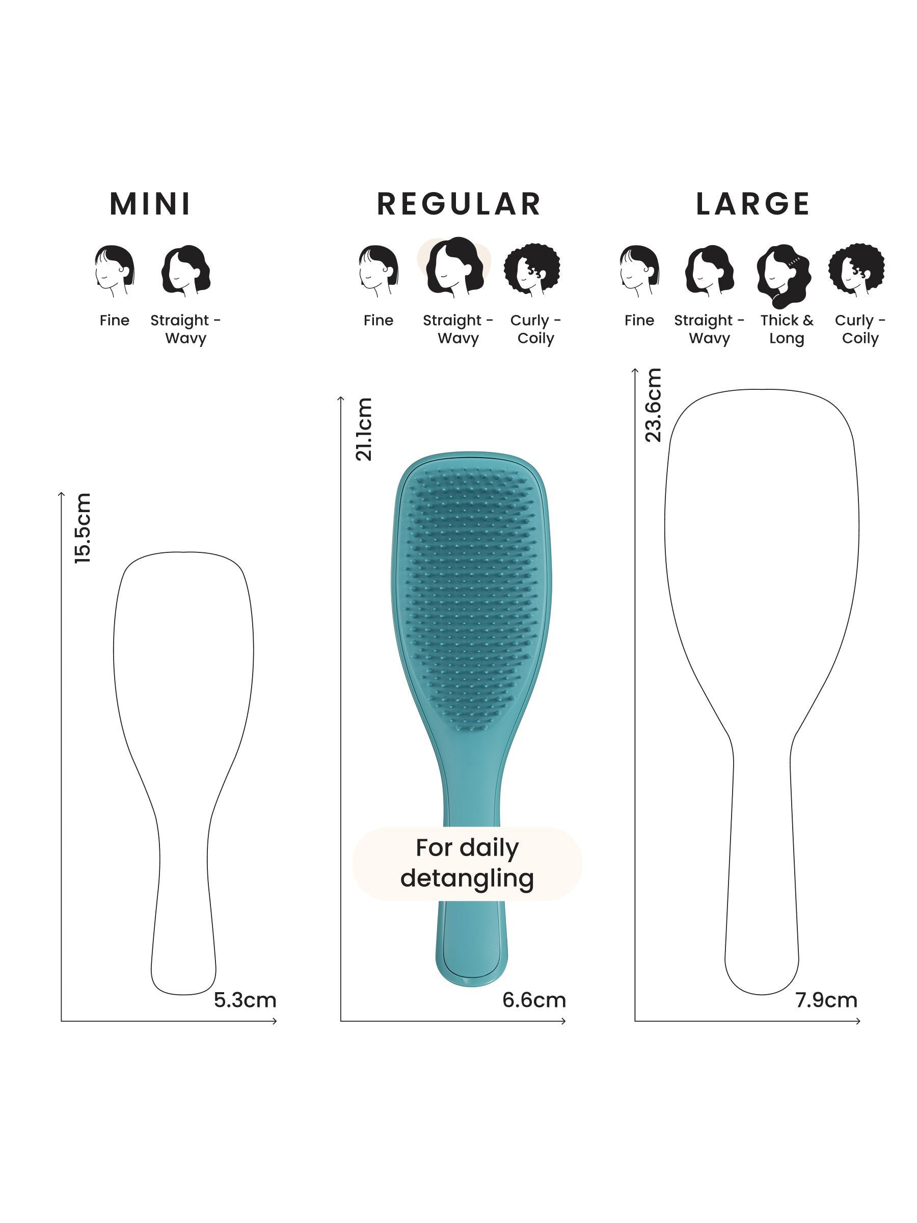 Tangle Teezer Ultimate Detangler teal hairbrush, UK version