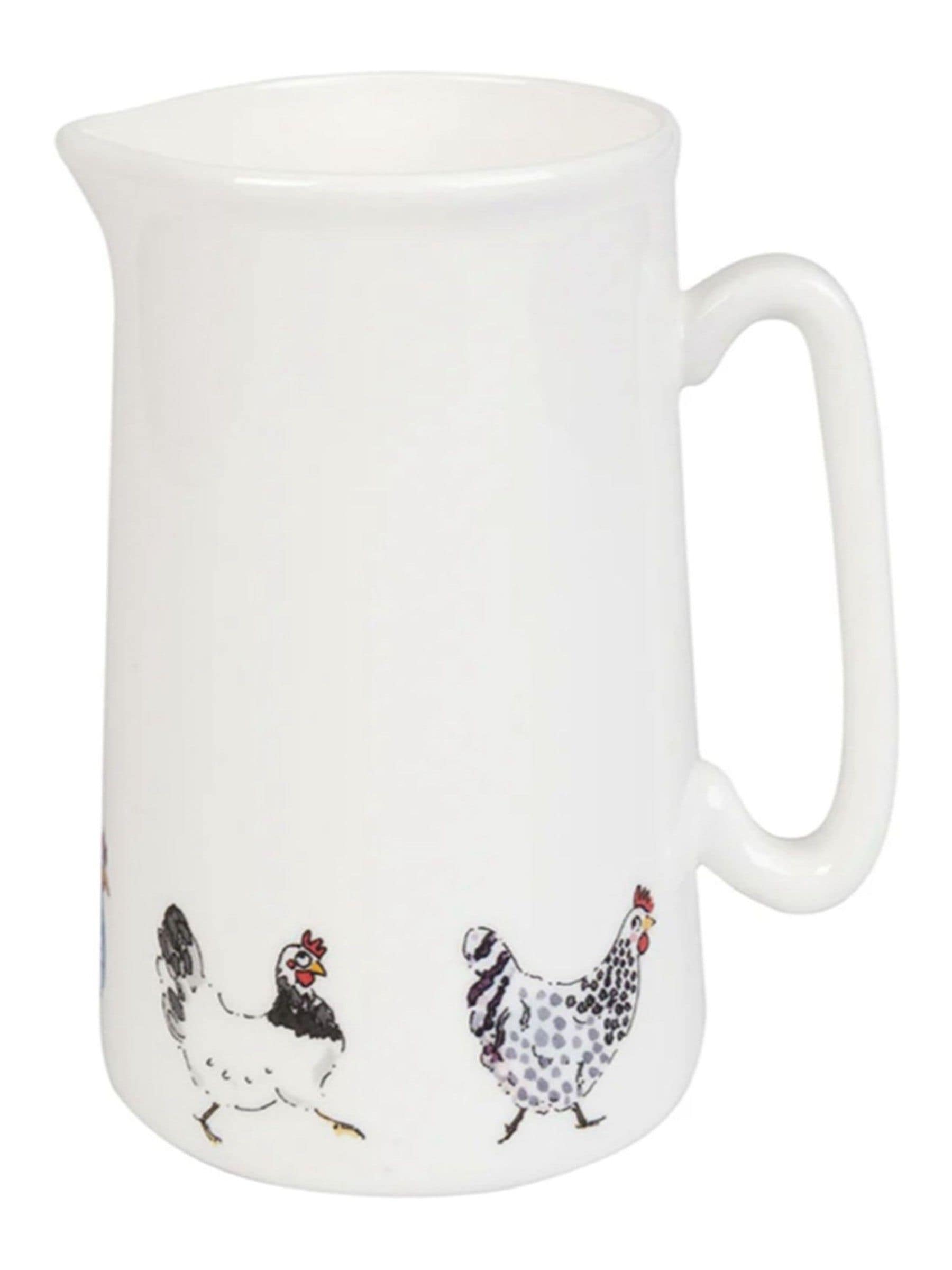 Sophie Allport fine bone china white Lay A Little Egg medium jug (British brand)