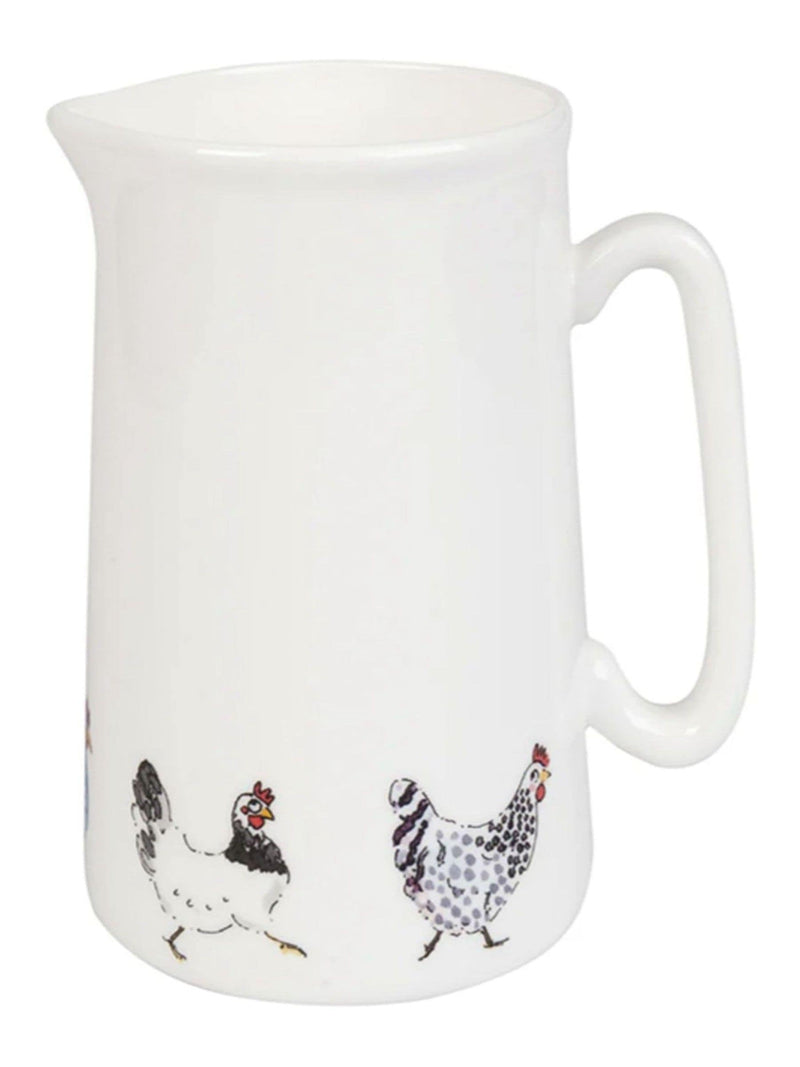 Sophie Allport fine bone china white Lay A Little Egg medium jug (British brand)