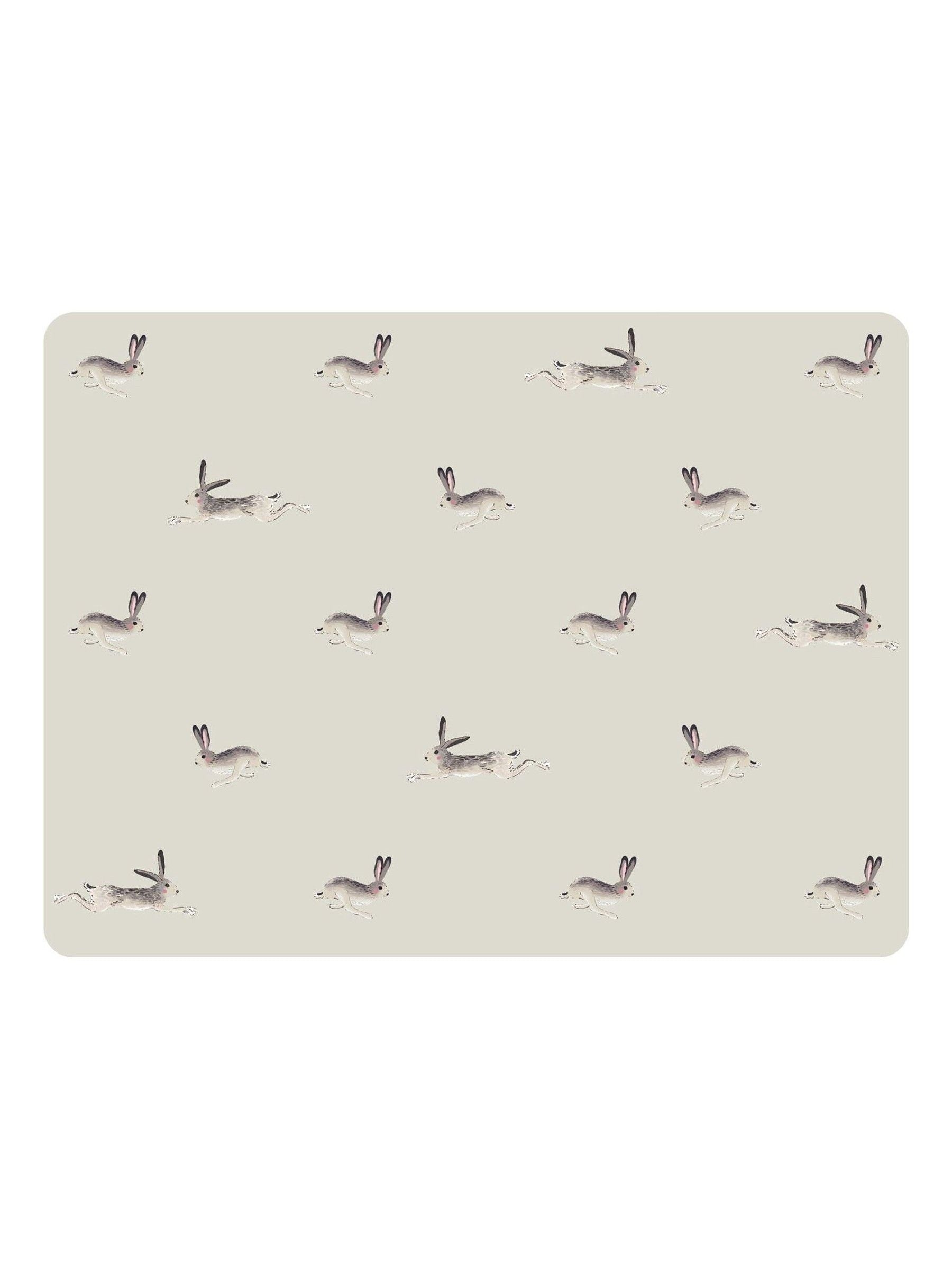 Sophie Allport set of 4 hare placemats, imported from the UK