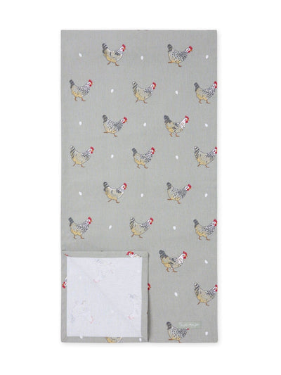 Next Sophie Allport Grey Chicken Table Runner 35x280cm- Buy online at McGrocer