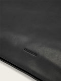 AllSaints Bettina black leather clutch, imported from the UK