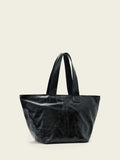 AllSaints Black Jean Rey tote bag leather, UK version
