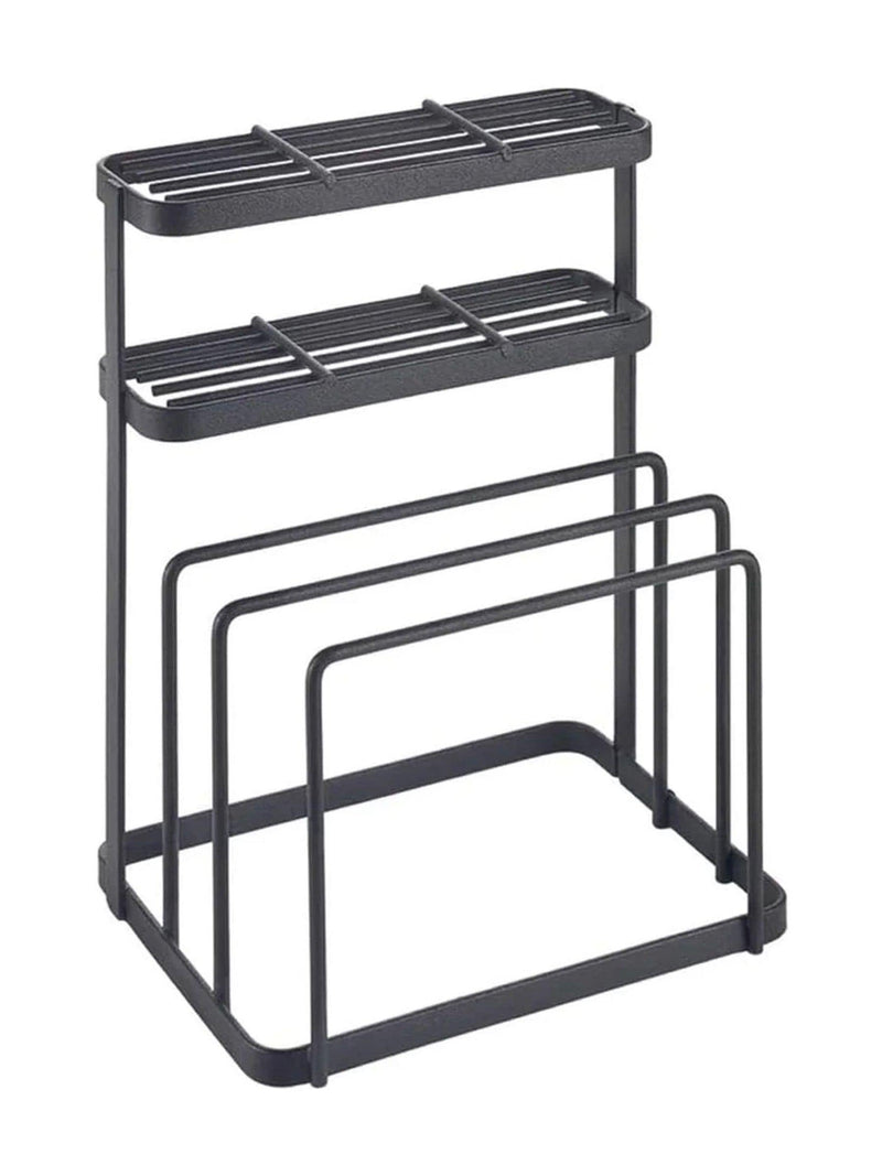 Metaltex Black Tokyo knife and cutting board organiser, imported from the UK