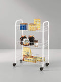 Metaltex White Siena storage rolling cart - British product