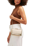 Carvela Gold Chrome Aintree clutch bag - British product