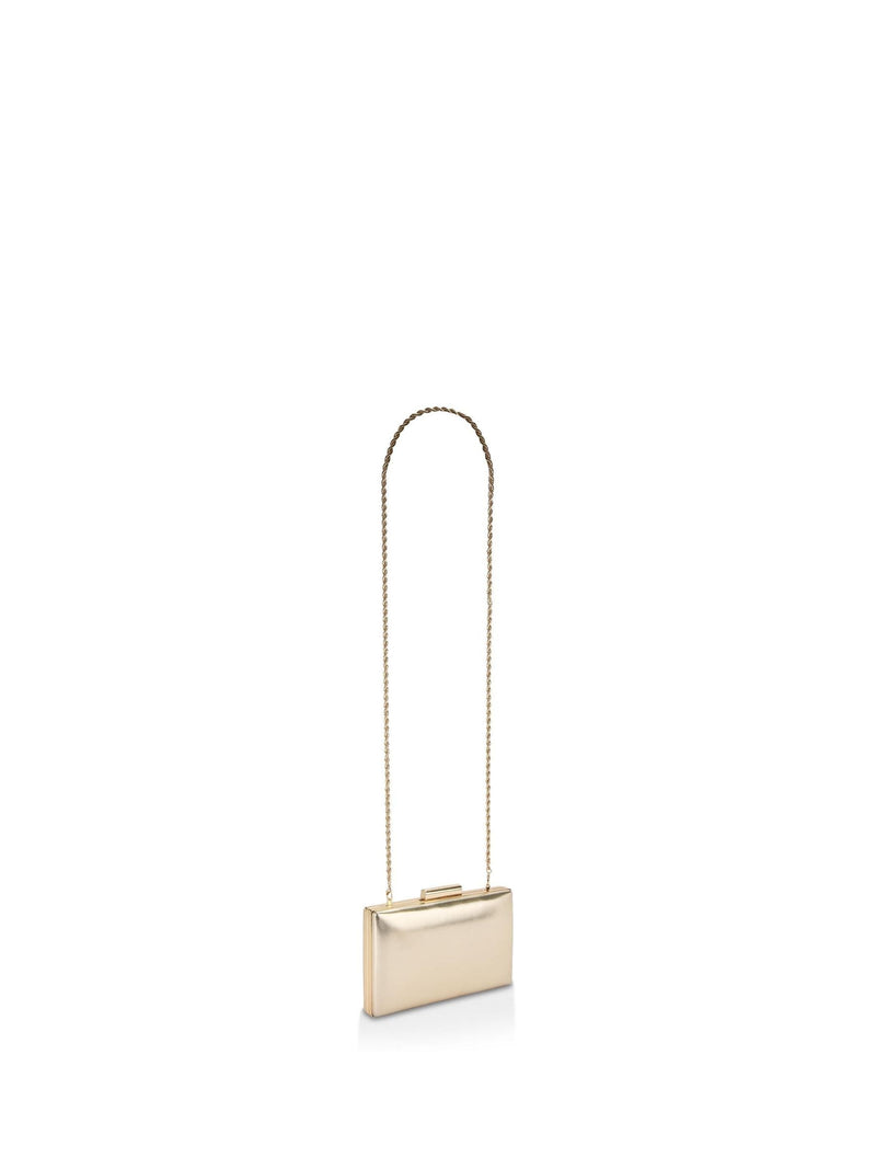 Carvela Gold Chrome Aintree clutch bag - British product