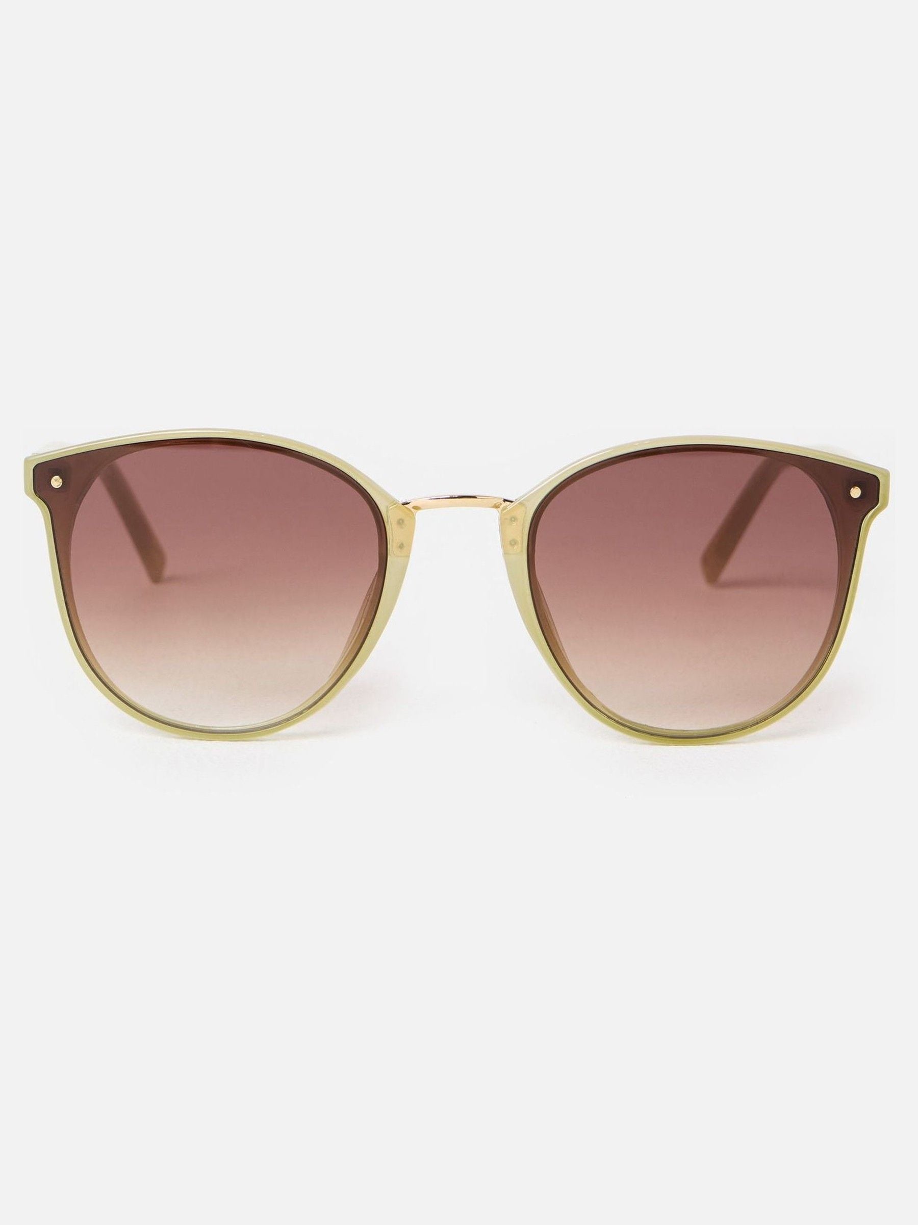 Oliver Bonas golden milky preppy sunglasses, UK version