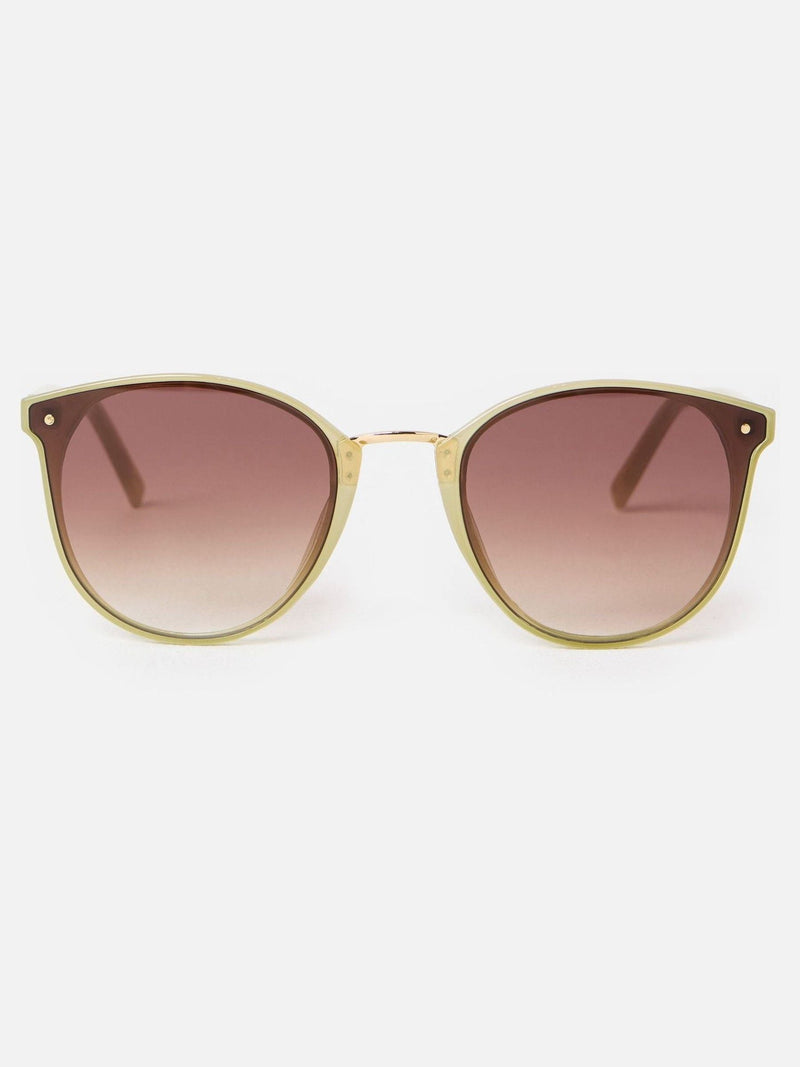 Oliver Bonas golden milky preppy sunglasses, UK version