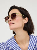 Oliver Bonas golden milky preppy sunglasses, UK version