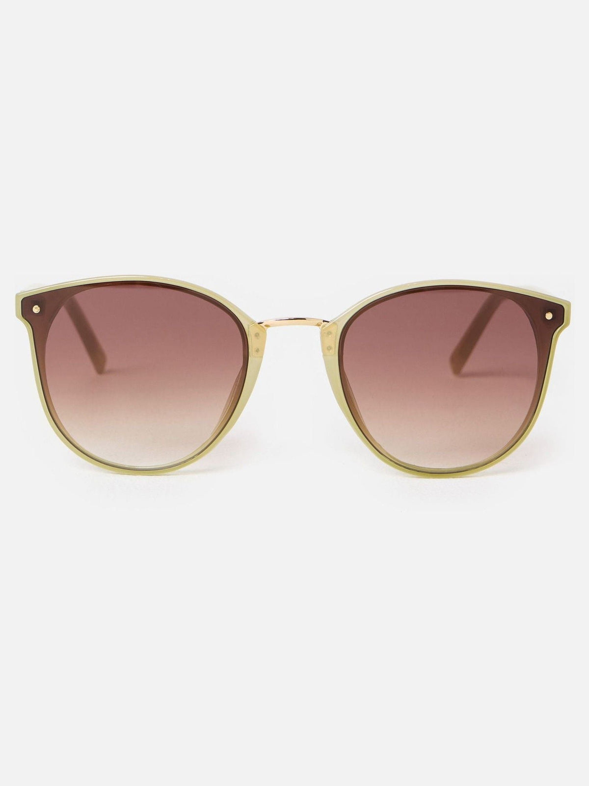 Oliver Bonas golden milky preppy sunglasses, UK version