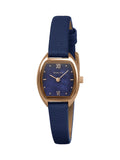 Radley rose gold tonneau watch with navy leather strap - British product