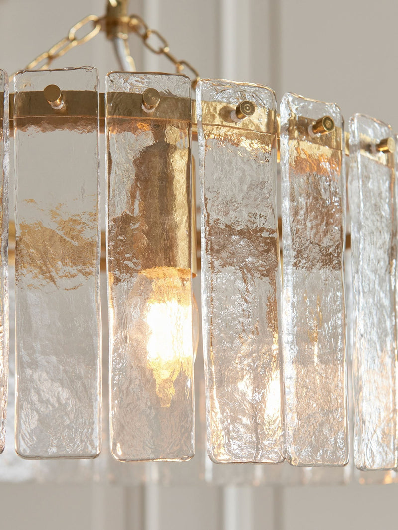 Gallery Home Aged Brass Kara 3 pendant light (British brand)