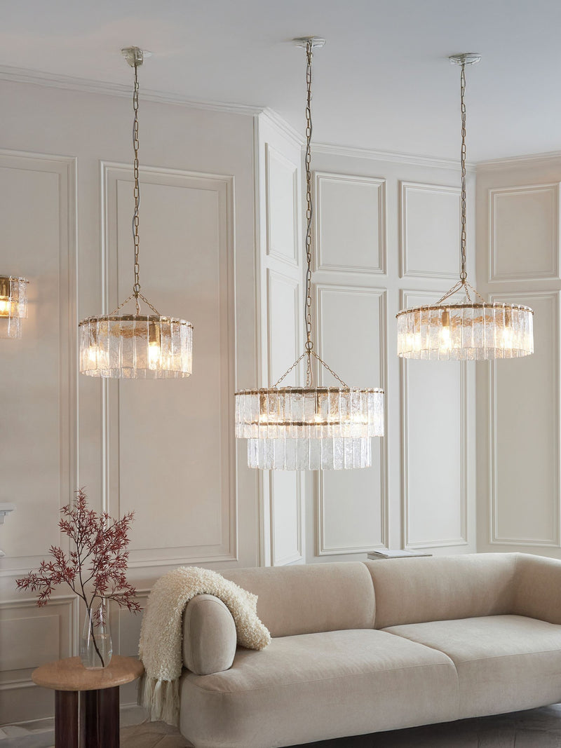 Gallery Home Aged Brass Kara 3 pendant light (British brand)