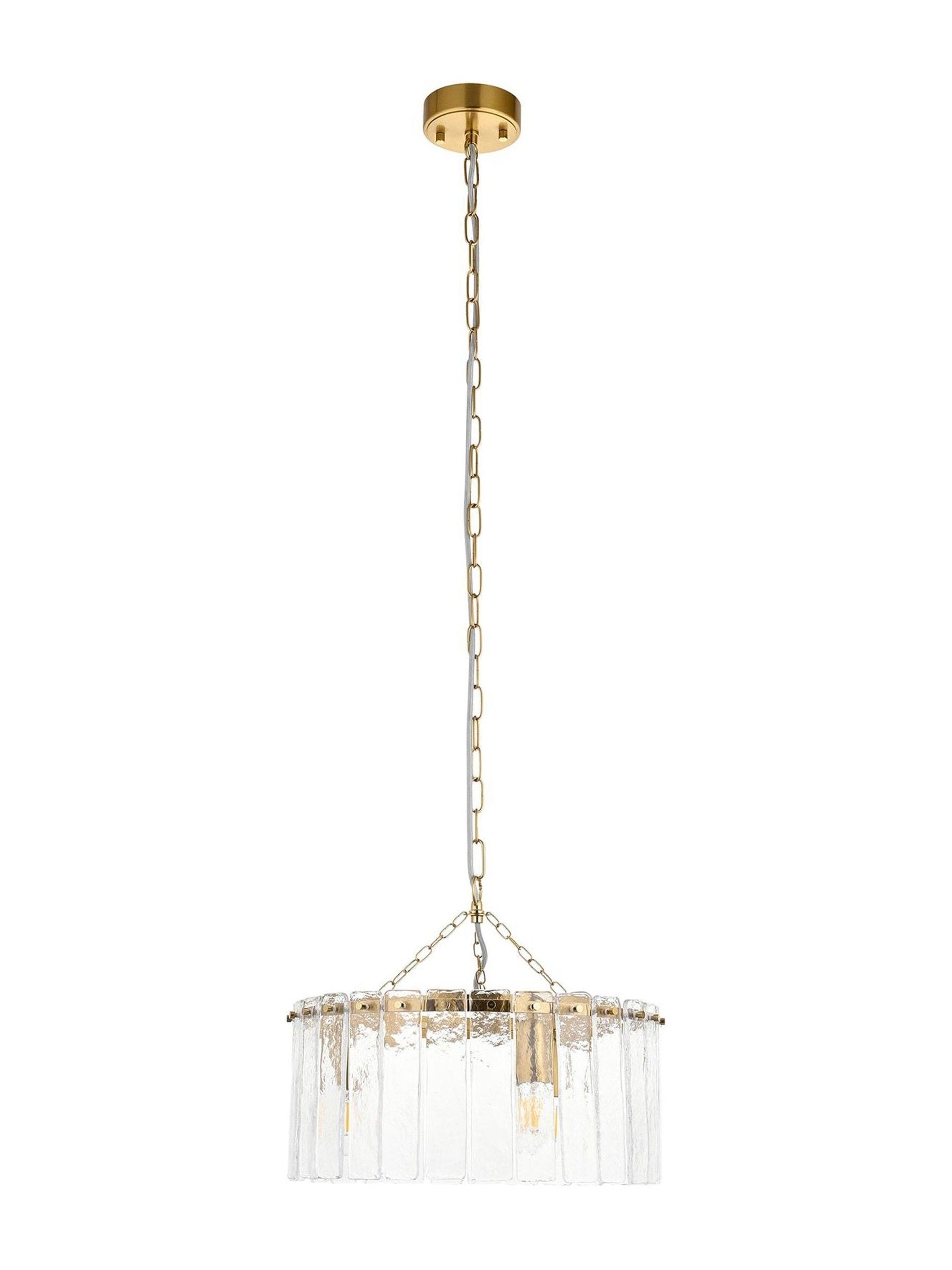 Gallery Home Aged Brass Kara 3 pendant light (British brand)