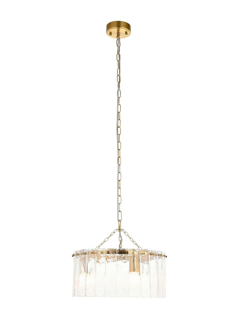 Gallery Home Aged Brass Kara 3 pendant light (British brand)