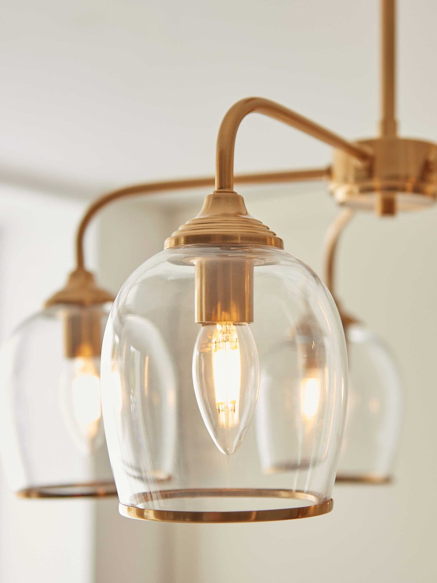 Gallery Home Aged Brass Ashton 5 ceiling pendant light, imported from the UK