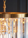 Gallery Home aged brass ceiling pendant light 158.5cm, imported from the UK
