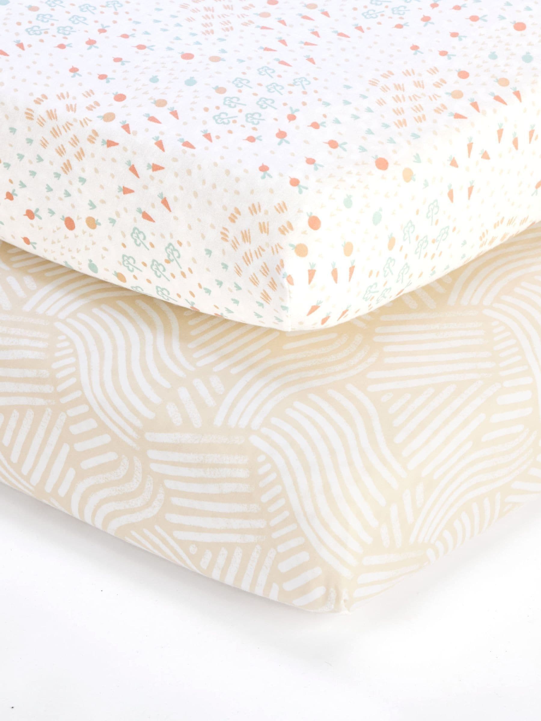 Tutti Bambini Run Wild Cot Fitted Sheets 2 Pack
