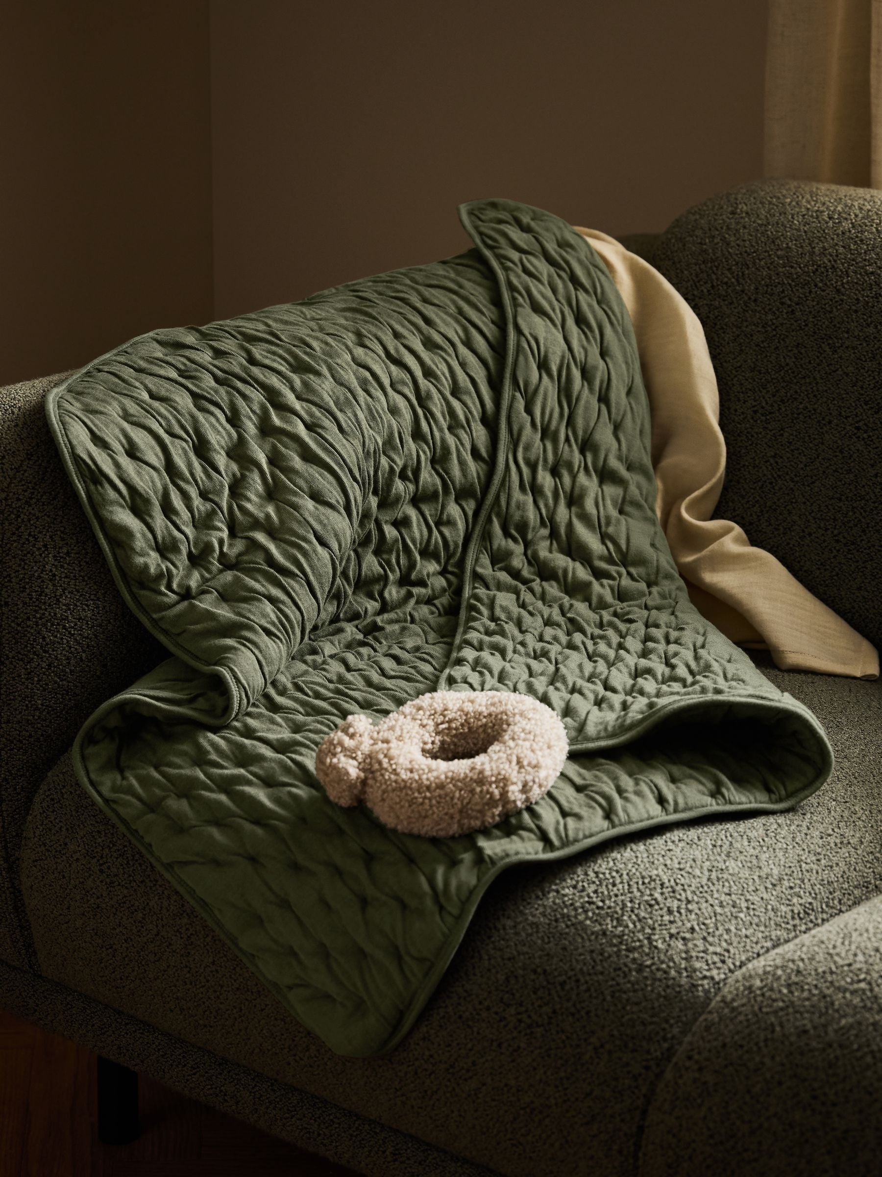 Little Green Sheep Juniper Dimple quilt 80x80 cm, UK version