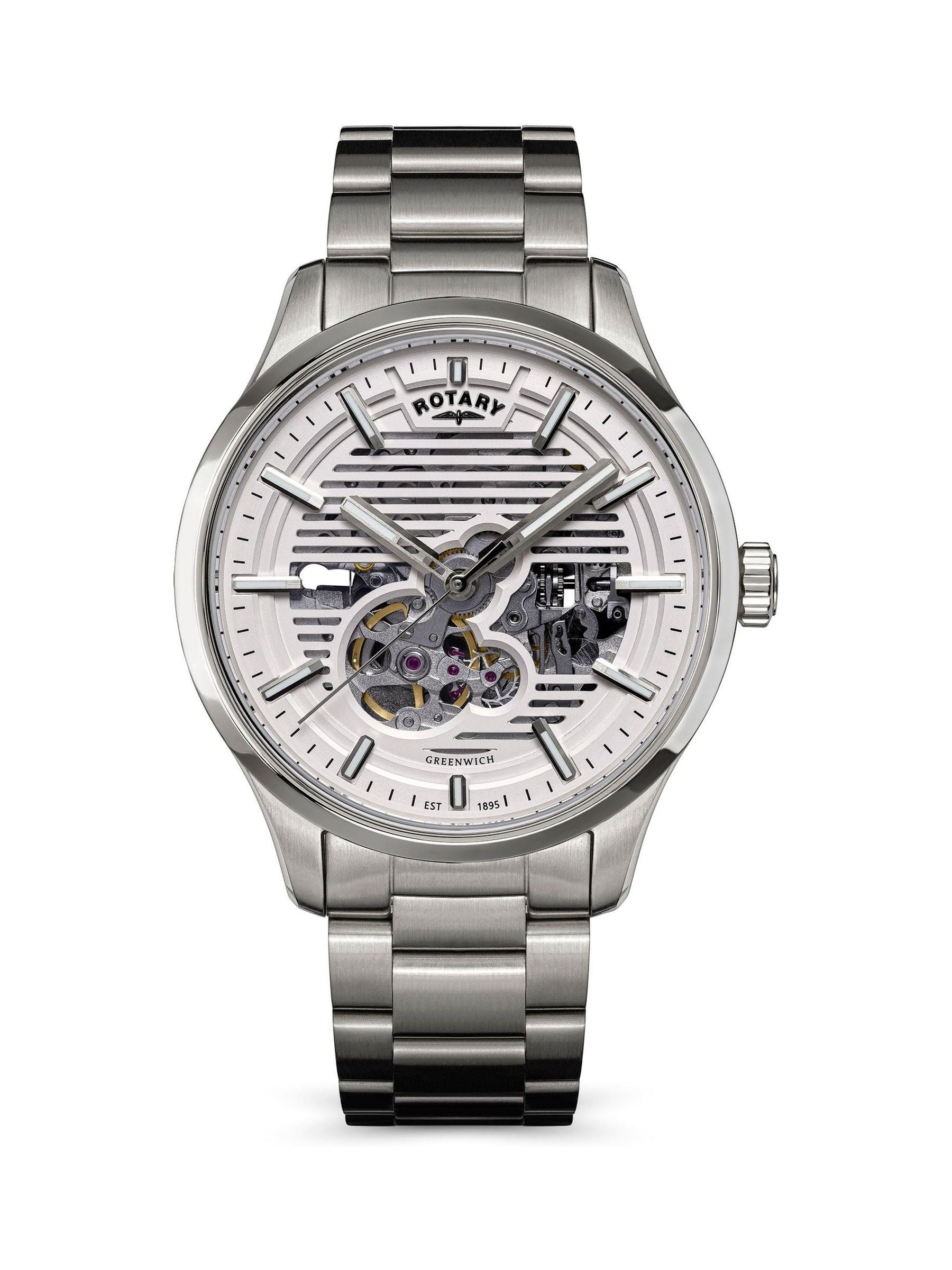 Rotary automatic watch Greenwich Skeleton, UK version