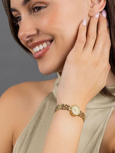 Next Rotary 1895 Gold PVD Stainless Steel Bracelet Watch- Buy online at McGrocer