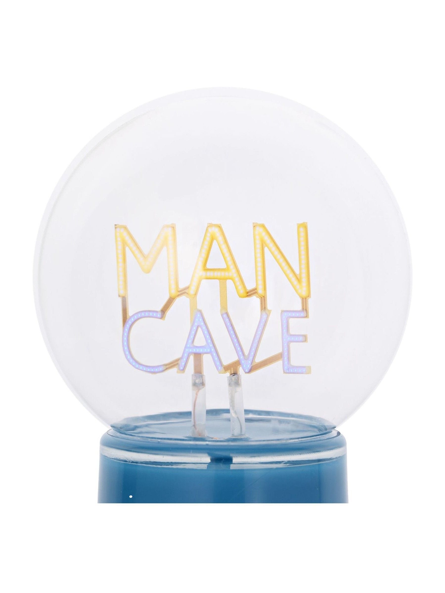 Widdop blue LED neon lamp Man Cave slogan 22cm, imported from the UK
