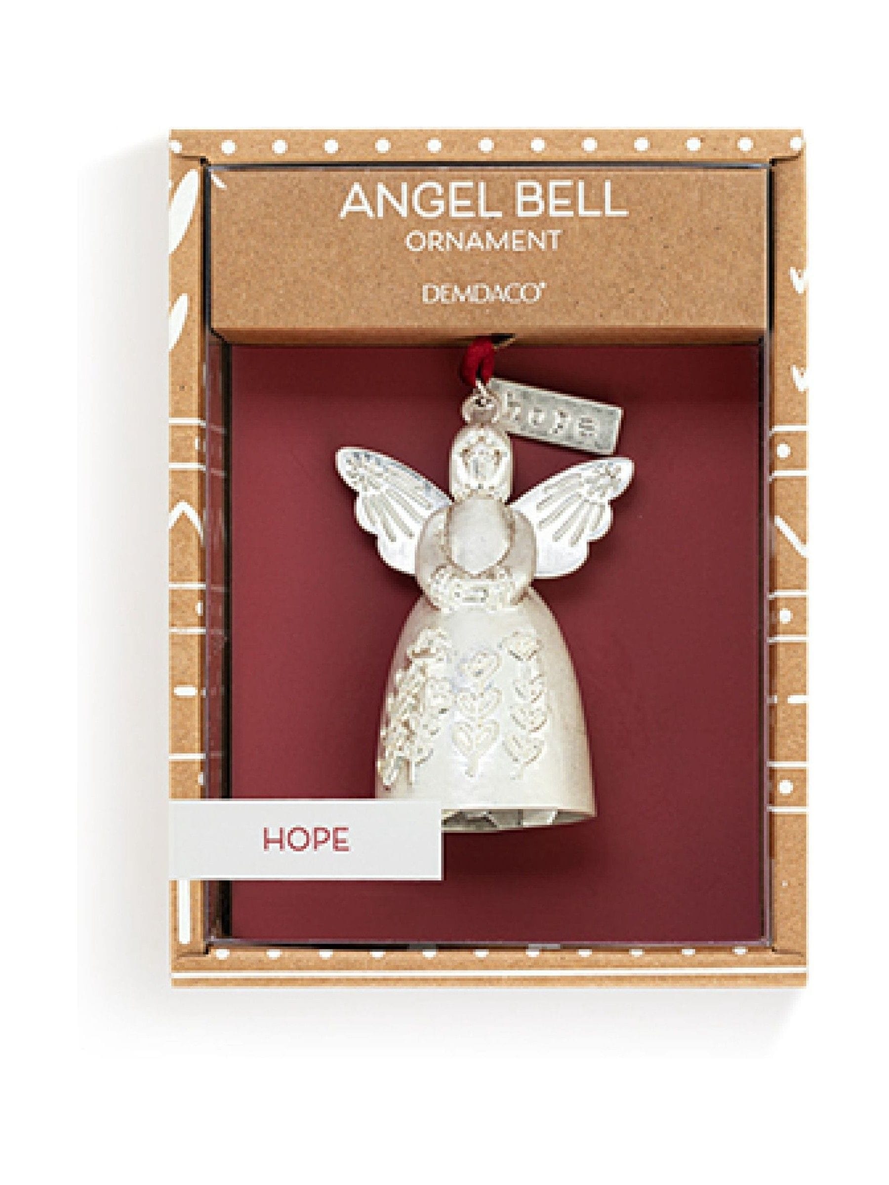Widdop Hope Angel Bell metal ornament mini, imported from the UK