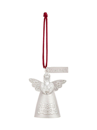 Next Widdop Silver Courage Mini Angel Bell Metal Ornament- Buy online at McGrocer