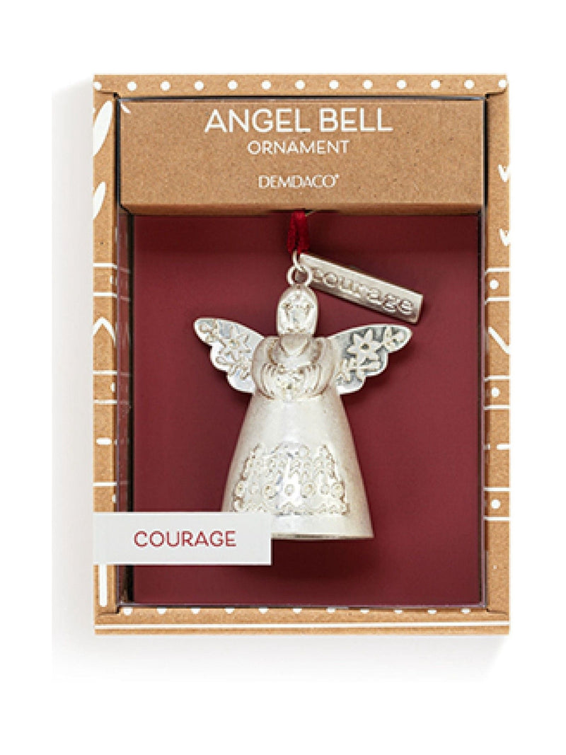 Widdop silver courage mini angel ornament 8cm (British brand)