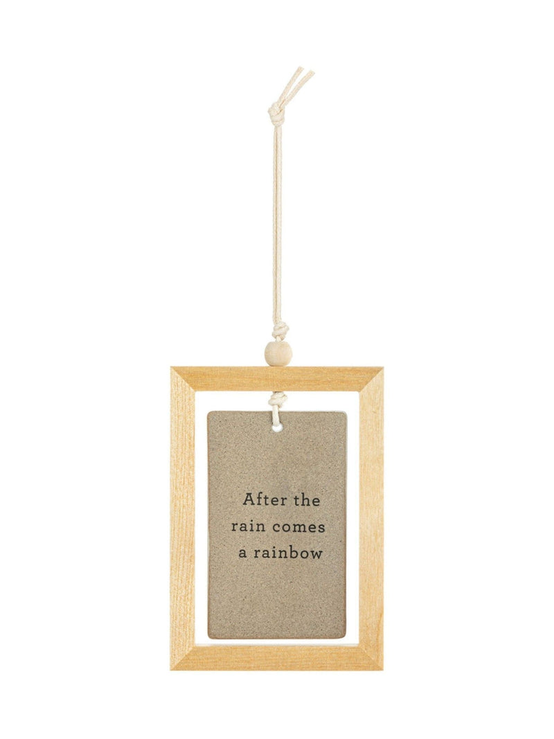 Widdop Stone hope plaque ceramic tile wooden frame (British brand)