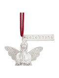 Widdop silver mini angel bell ornament 8cm - British product