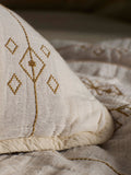 Secret Linen Store natural Jasper quilted throw (British brand)