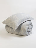 Secret Linen Store French blue Matilda jacquard pillowcase, imported from the UK