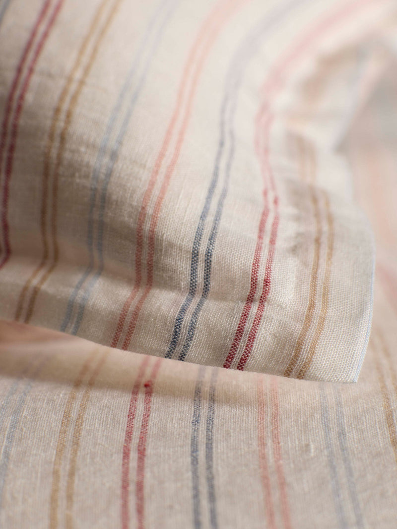 Secret Linen Store multi stripe Olivia pillowcase 100% linen, UK version