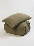 Secret Linen Store khaki cotton pillowcase (British brand)