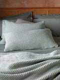 Secret Linen Store Olive Green Big Waffle Cushion Cover 60 x 40cm