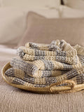 Secret Linen Store French Blue Stripe Waffle Towel