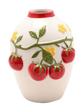 Widdop handpainted embossed tomato vase large, imported from the UK