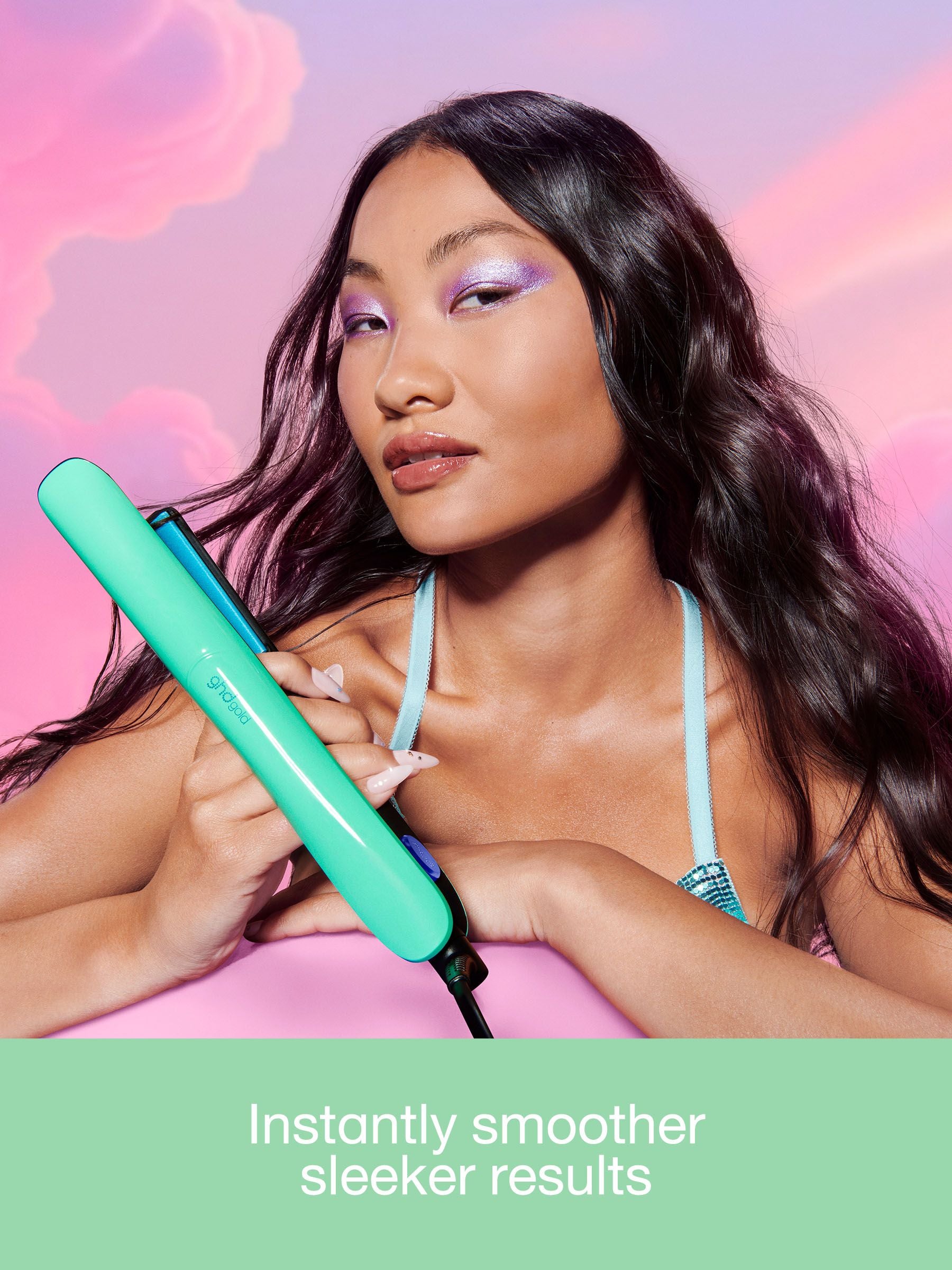 ghd Gold straightener Jelly Mint limited edition (British brand)