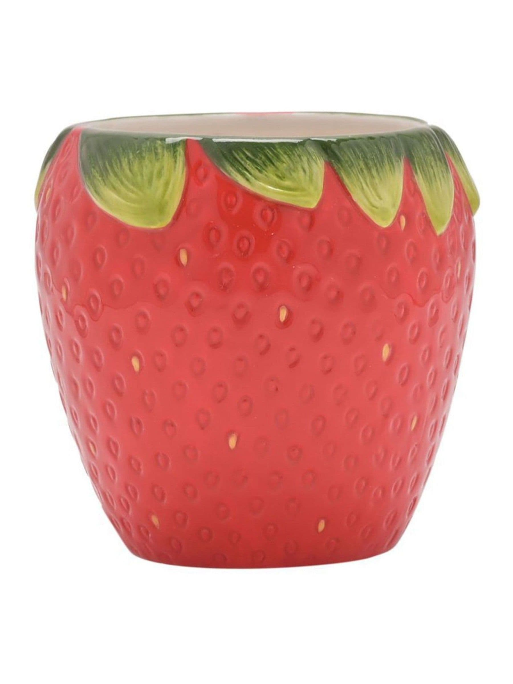 Widdop strawberry shaped mug 10cm - British product