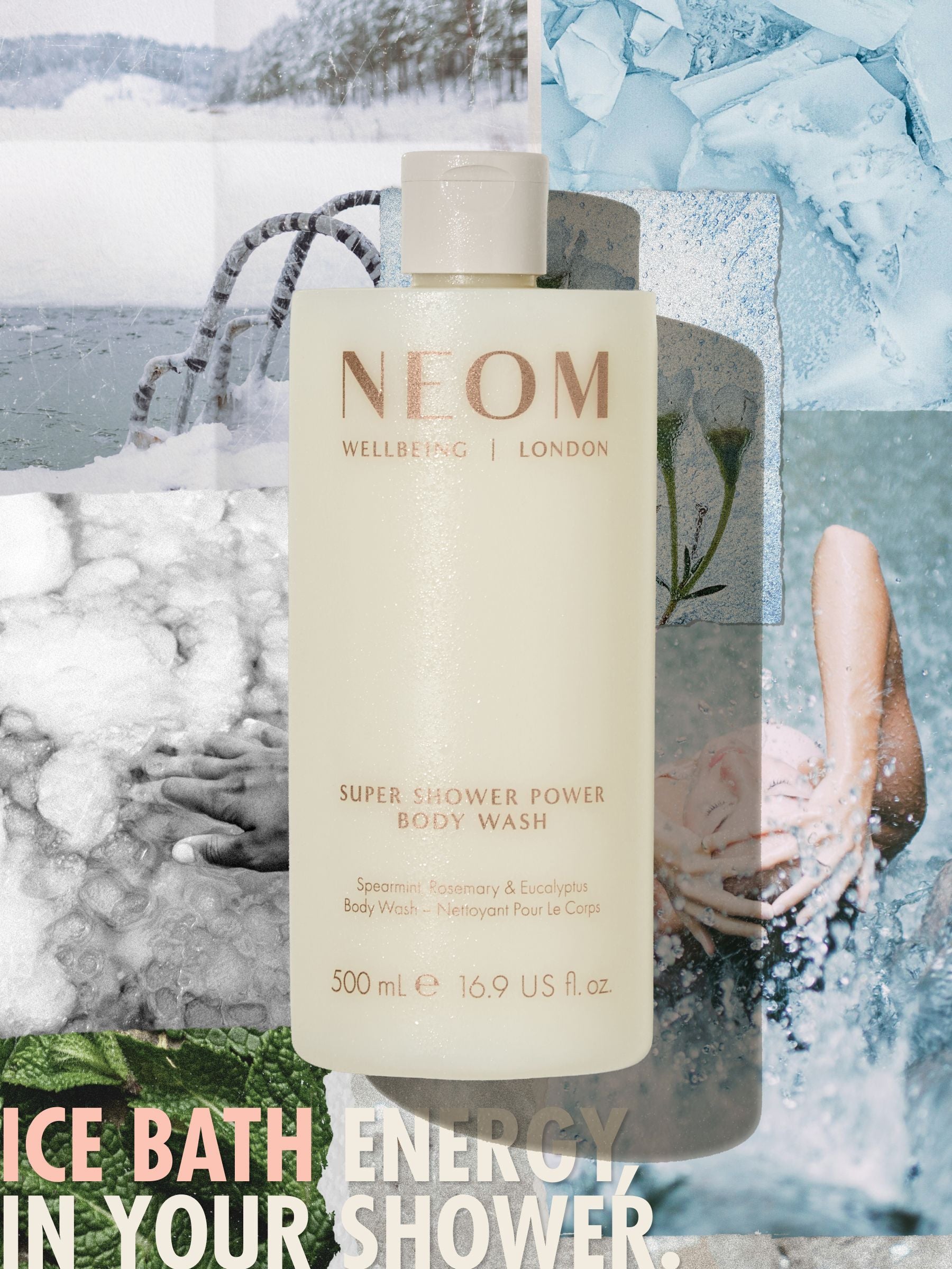 NEOM Super Shower Power body wash 500ml, UK version