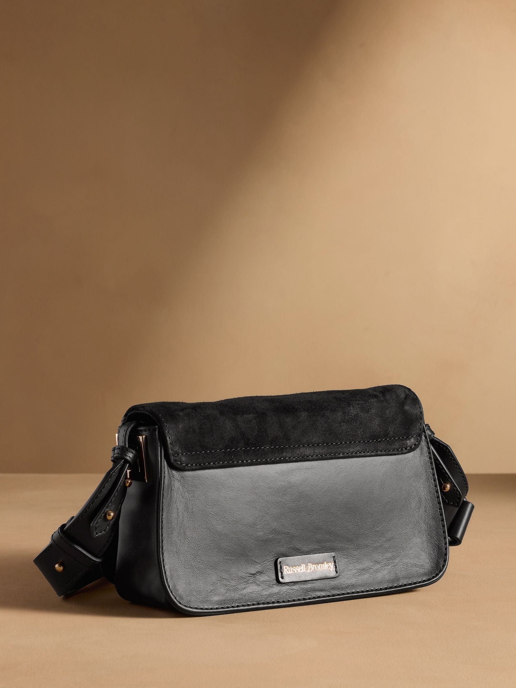 Russell & Bromley Black Counter Cross-Body Bag (British brand)