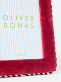 Oliver Bonas burgundy velvet photo frame 6x4 inch (British brand)