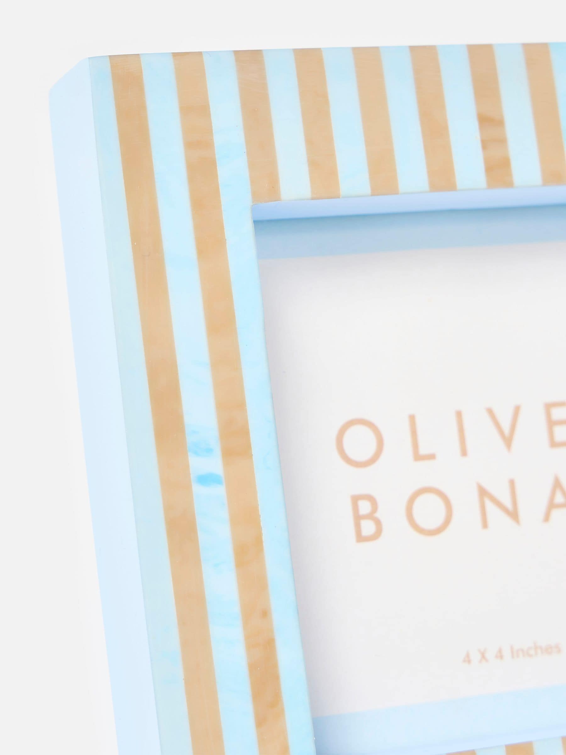 Oliver Bonas Blue Paloma Stripe frame, British product